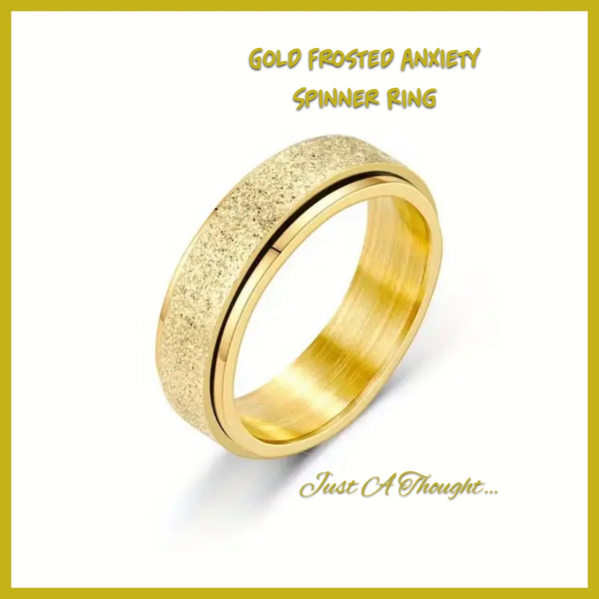 Frosted Anxiety Spinner Ring