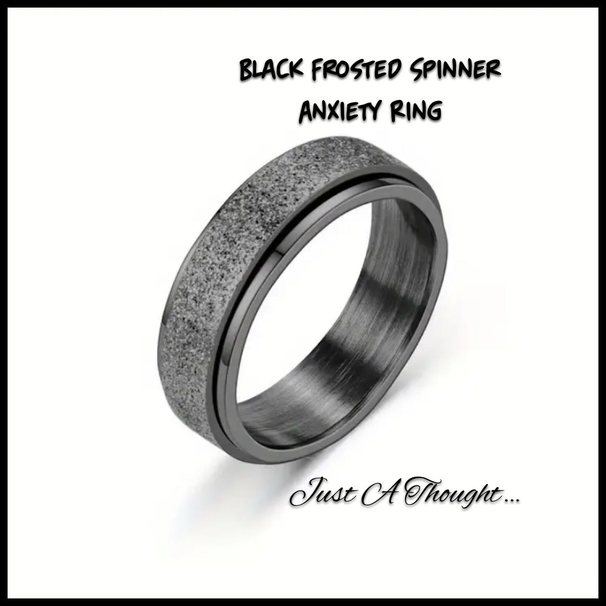 Frosted Anxiety Spinner Ring