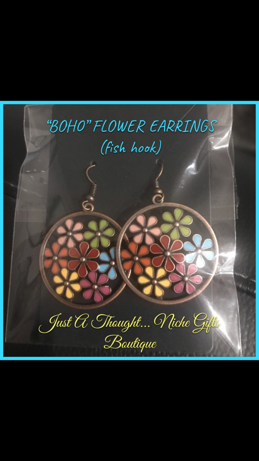 Boho Flower Earrings