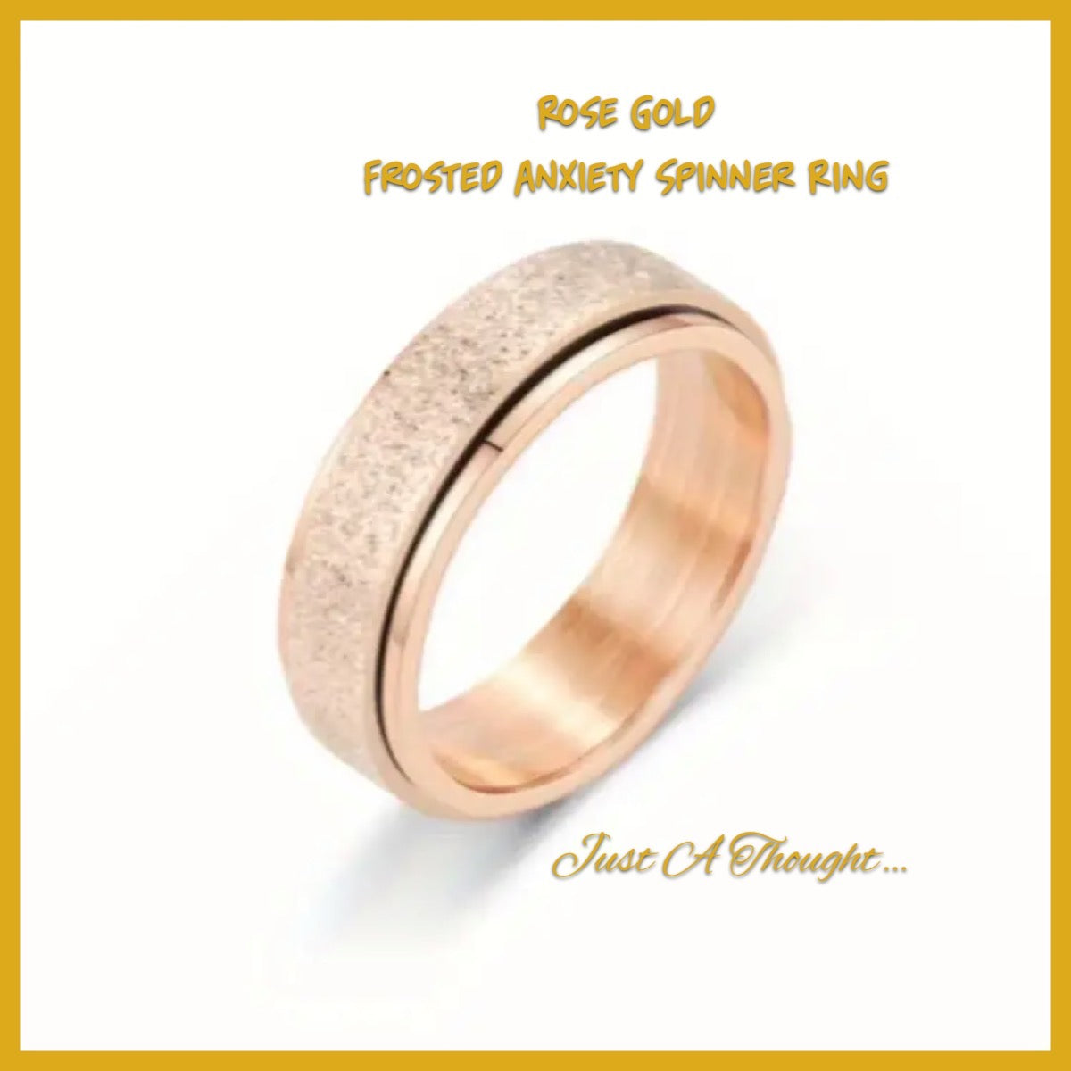 Frosted Anxiety Spinner Ring