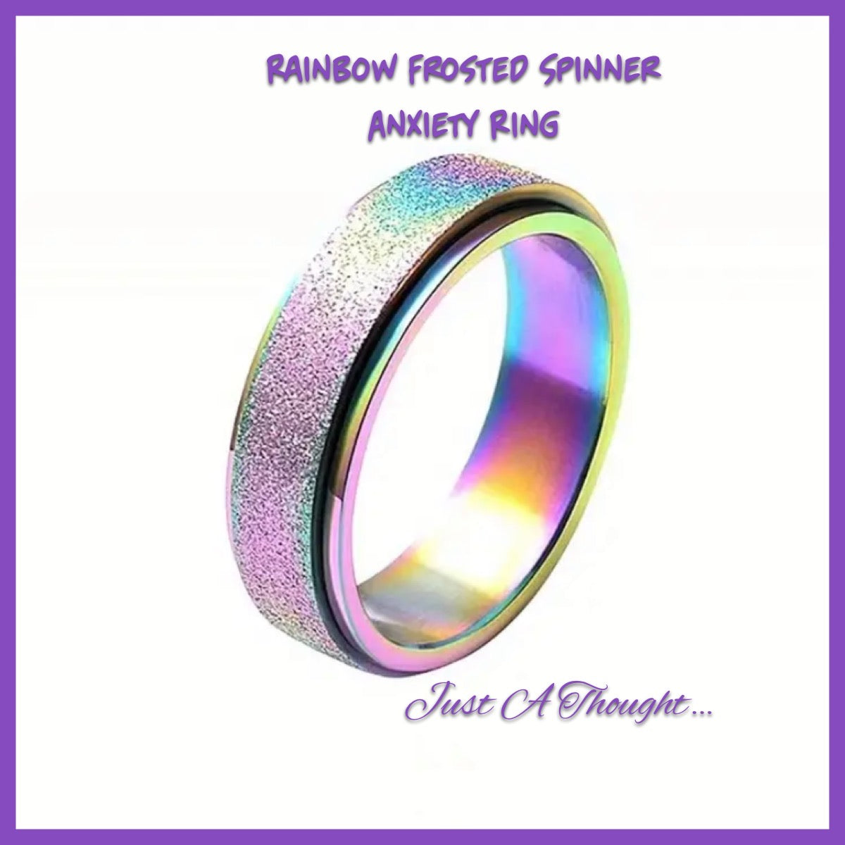 Frosted Anxiety Spinner Ring