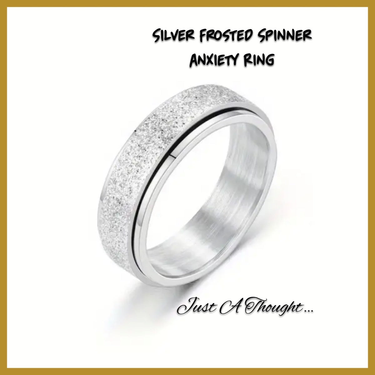Frosted Anxiety Spinner Ring