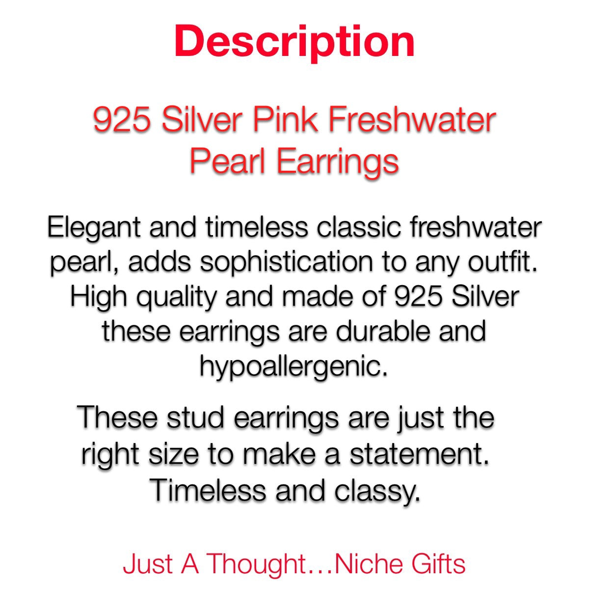 Salt Water Pearl 925 Silver Earrings.