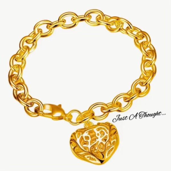 Stainless steel locket bracelet