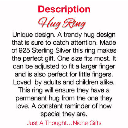 925 Silver Hug Ring