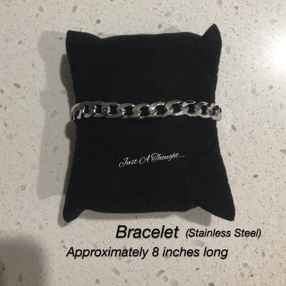 Stainless Steel Necklace/Bracelet Set