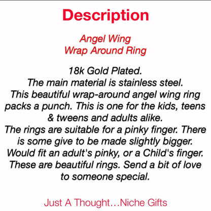 Wrap Around Angel Ring