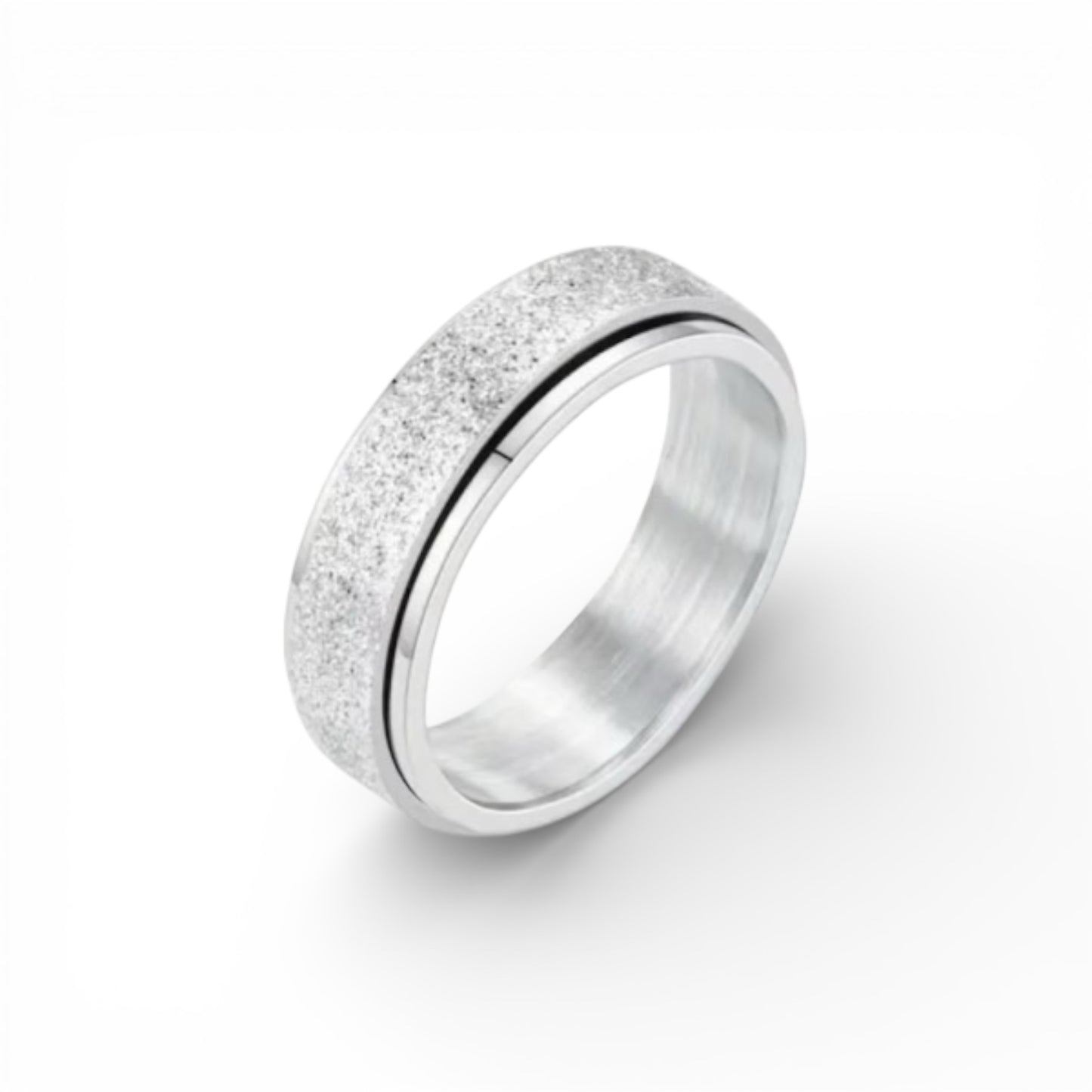 Frosted Anxiety Spinner Ring