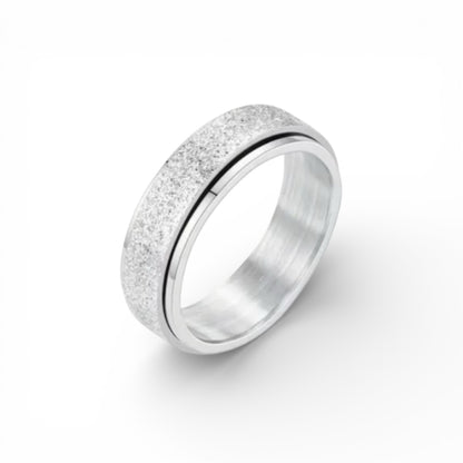 Frosted Anxiety Spinner Ring